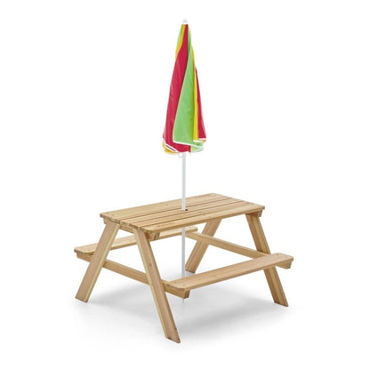 Plum Rectangular Picnic Table With Parasol (Natural) by Plum — kids activity toy for outdoor play and birthday gifts - image 2