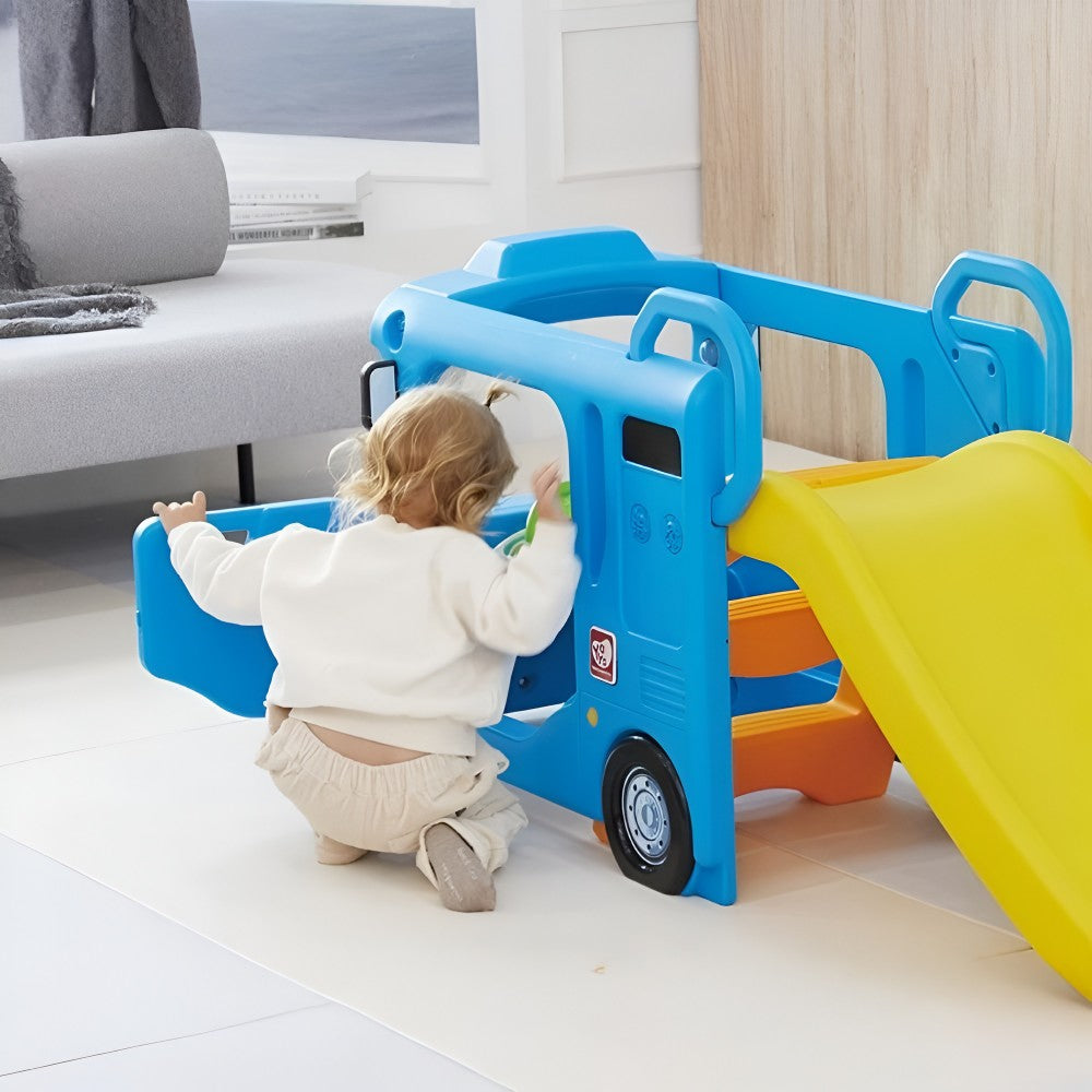 BLUE COMPACT BUS SLIDE by YAYA — kids activity toy for outdoor play and birthday gifts - image 4