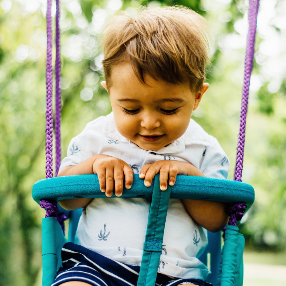Plum Metal 2-In-1 Swing Set - kids toy for playdates, birthdays, and active play - image 6