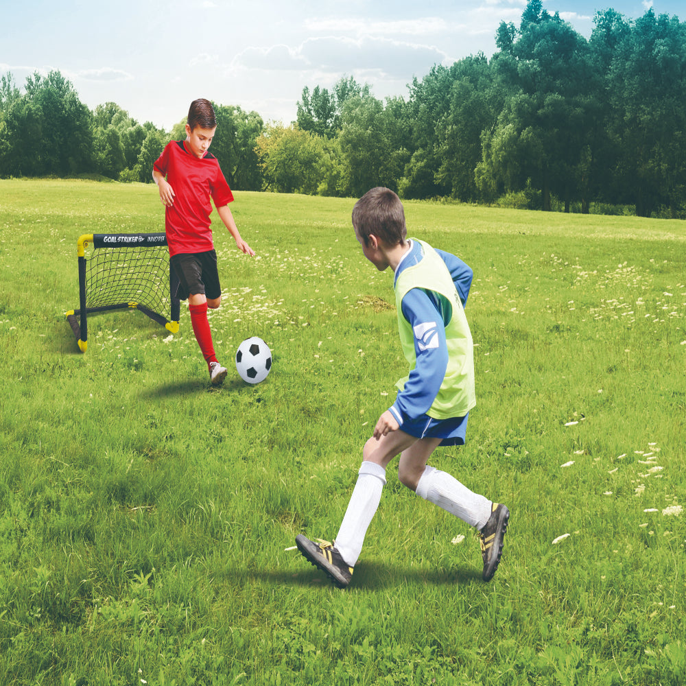 Innov8 Folding Double Mini Soccer Goal Set - kids toy for playdates, birthdays, and active play - image 2