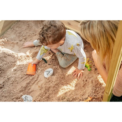 Plum Wooden Sandpit With Canopy - Natural by Plum — kids activity toy for outdoor play and birthday gifts - image 10