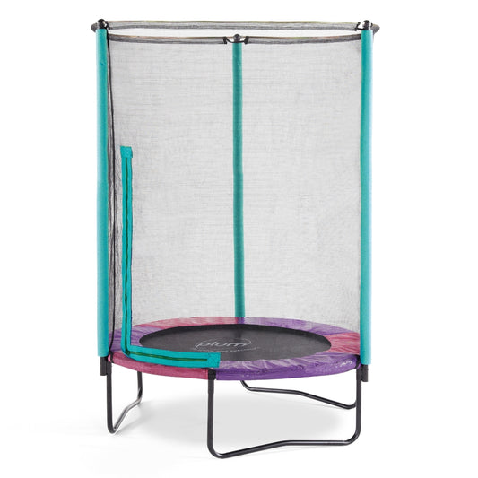 Plum 4.5Ft Junior Trampoline And Enclosure by Plum — kids activity toy for outdoor play and birthday gifts - image 1