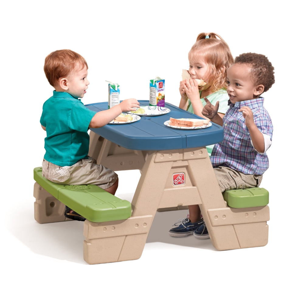 Sit & Play Picnic Table With Umbrella by Step2 — kids activity toy for outdoor play and birthday gifts - image 2