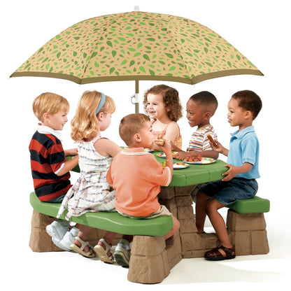 Picnic Table W Umbrella by Step2 — kids activity toy for outdoor play and birthday gifts - image 1