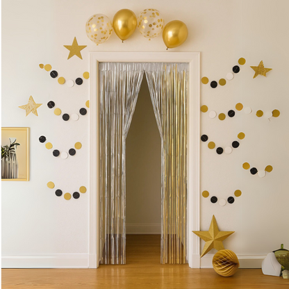 Silver Ceiling Curve Decoration - 15FTX 1 FT