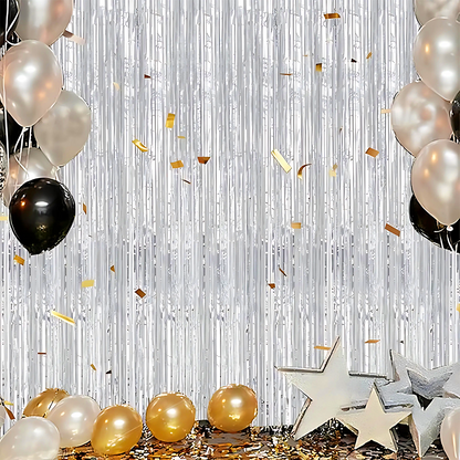Silver Ceiling Curve Decoration - 15FTX 1 FT
