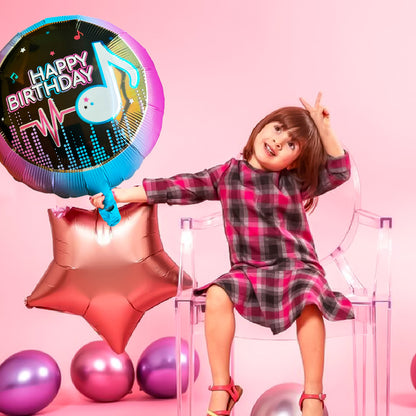 Neon Happy Birthday Balloon - 18 inches - 1PC