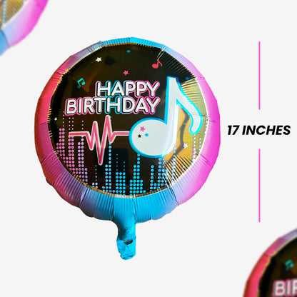 Neon Happy Birthday Balloon - 18 inches - 1PC