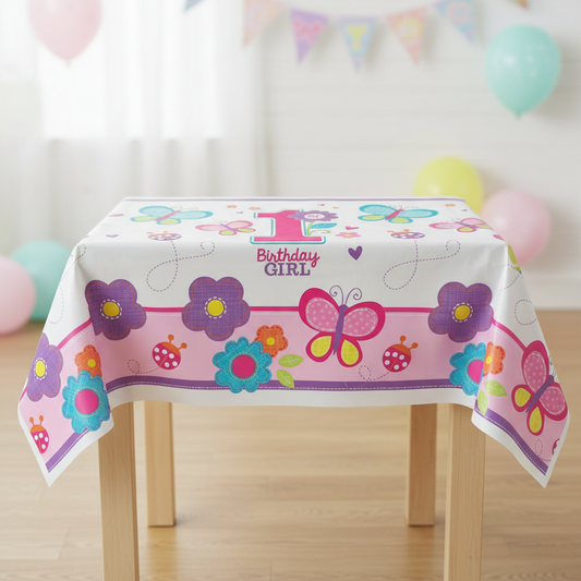 Butterflies Flowers Tablecover front view