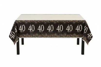 40th Birthday Tablecover front view