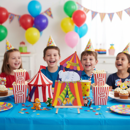 Circus Party Jumbo Invitations at Kids Circus Birthday Party