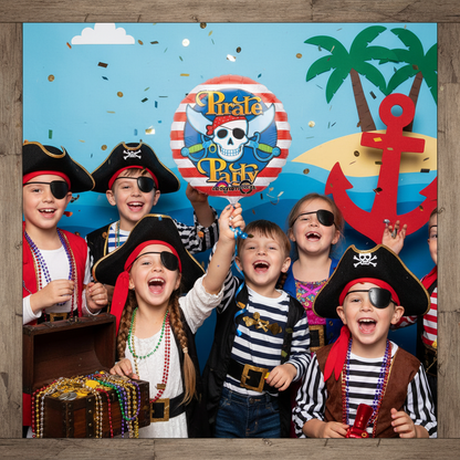 Pirate Party Balloon - Pirate Photo Booth