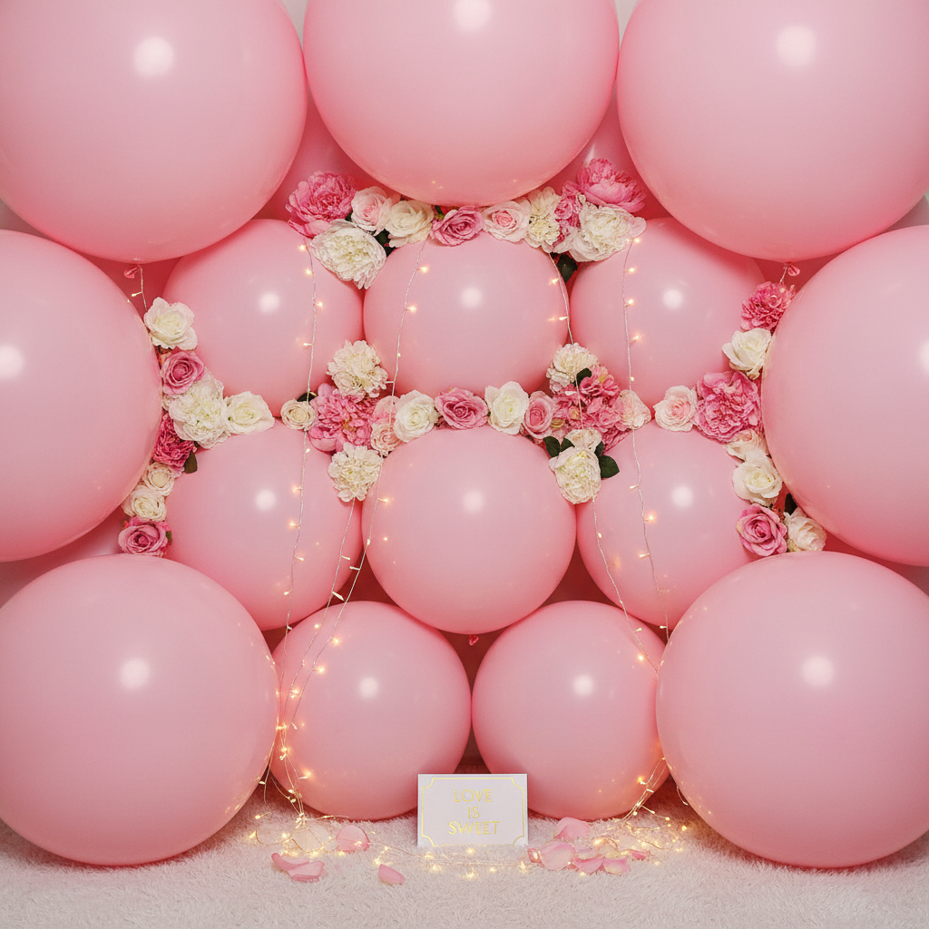 Pastel Pink Giant Balloon - Photo Booth Backdrop