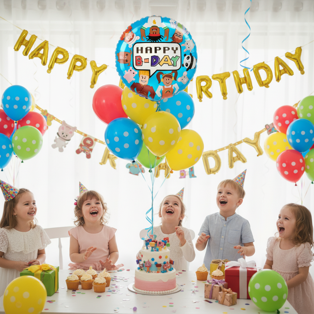 Party Town Balloon - Kids Birthday Party Setup