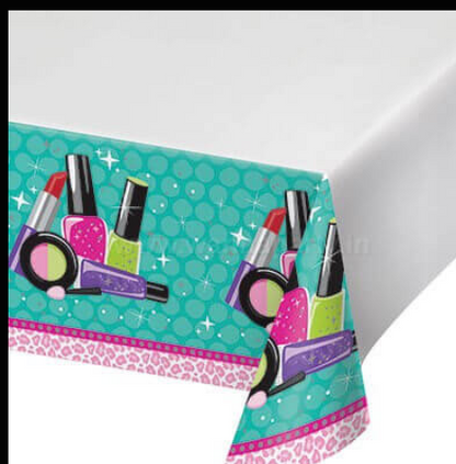 Glitzy Girl Plastic Tablecover 54" x 102" - 1PC