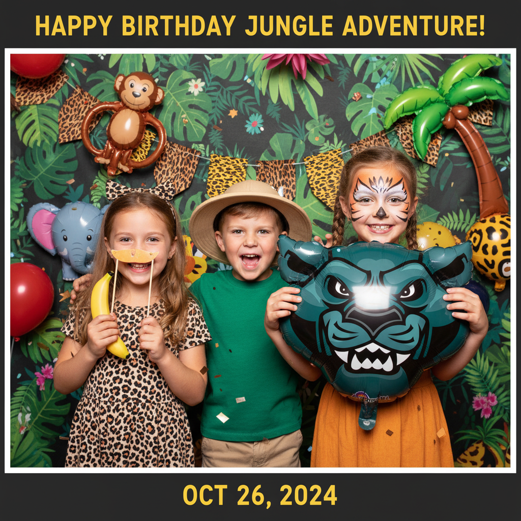 Panther Balloon - Kids Photo Booth