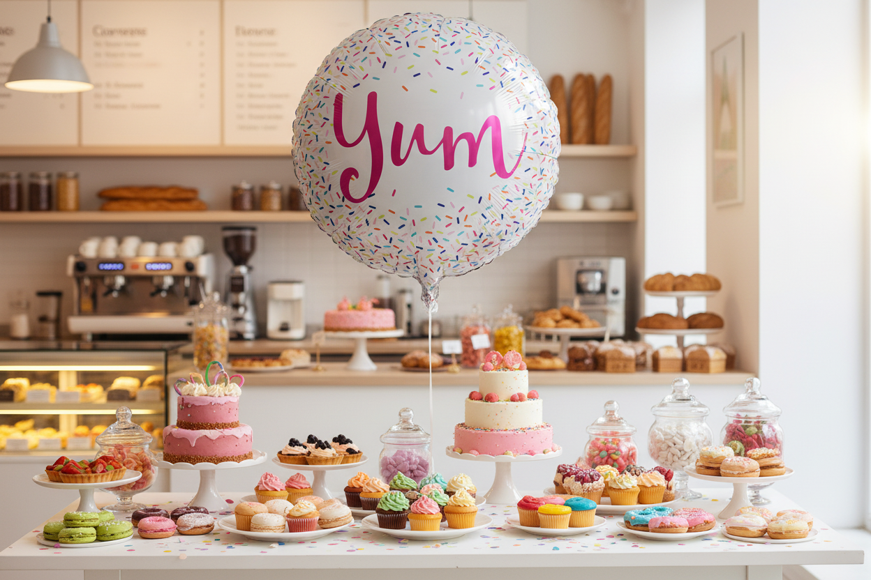 Yum Balloon - Bakery Cafe Celebration Setup