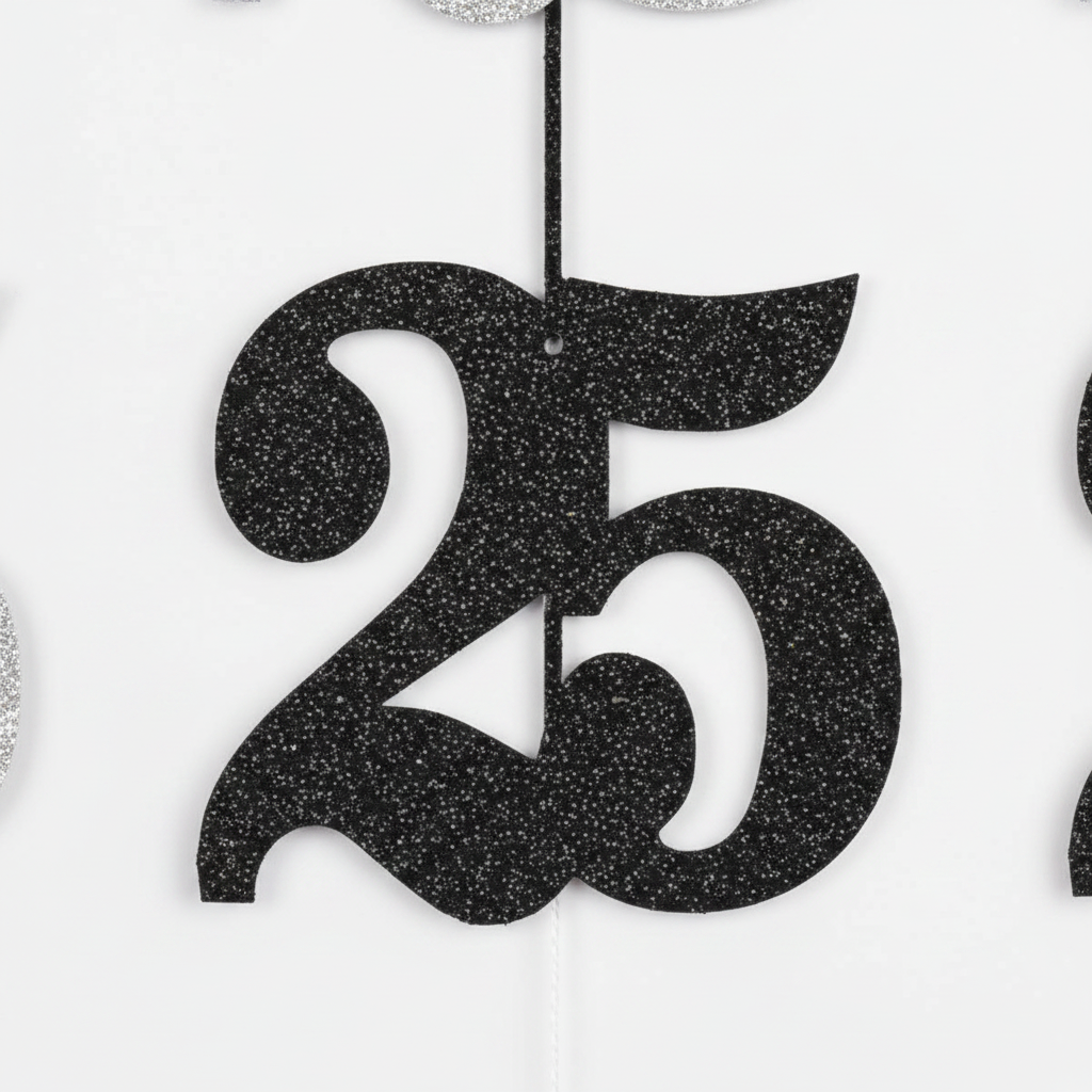 25th Anniversary String Decoration 7FT close up detail