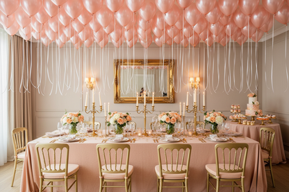 Pearl Peach Balloon - Bridal Shower Ceiling Decoration