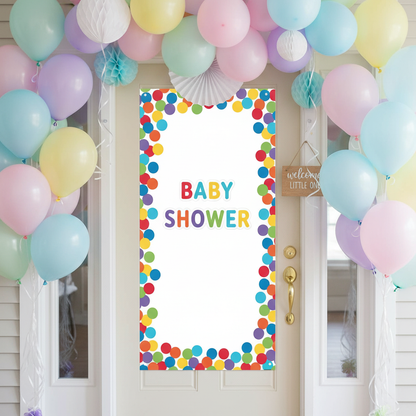 Customizable Rainbow Door Decoration Kit - Baby Shower