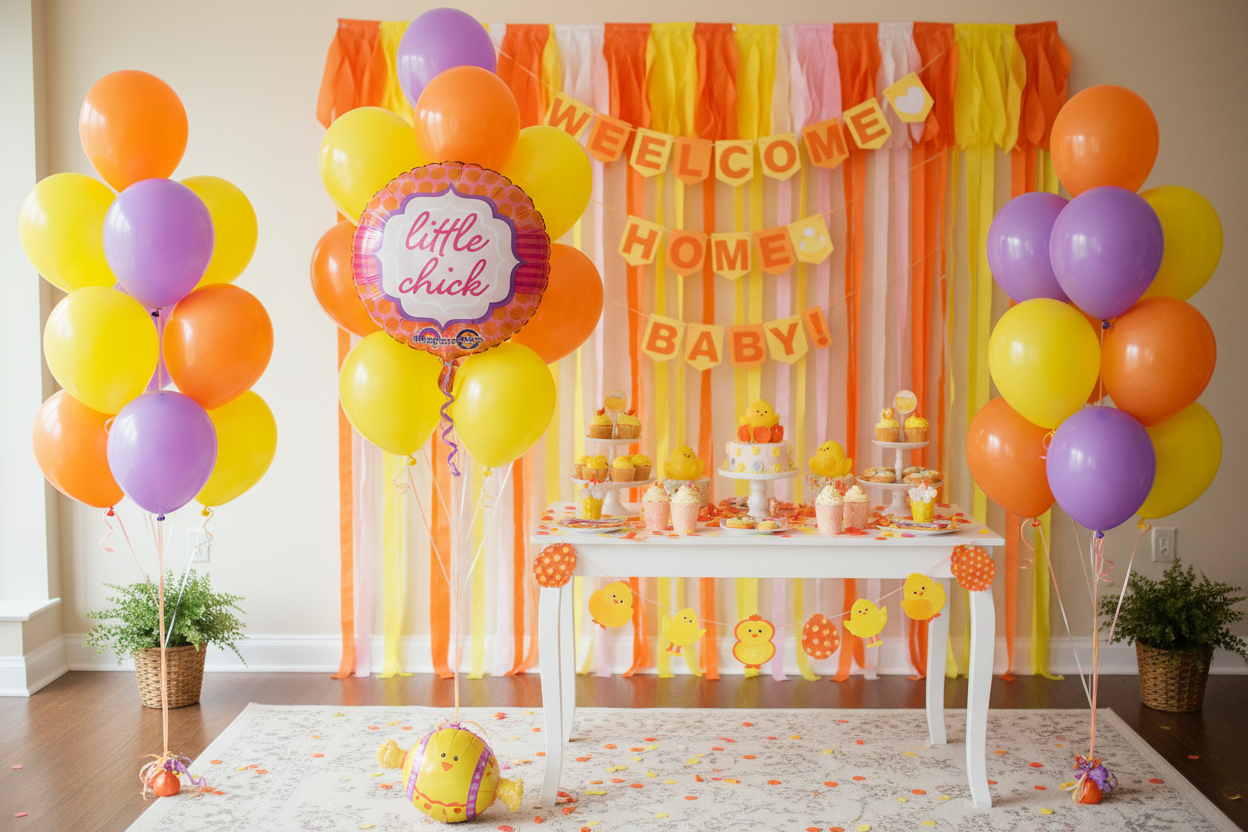 Little Chick Balloon - Welcome Home Balloon Bouquet
