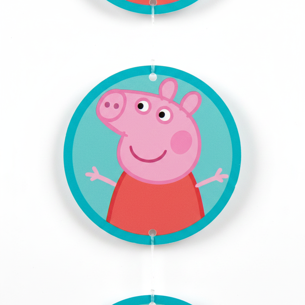Peppa Pig String Decoration 7FT close up detail