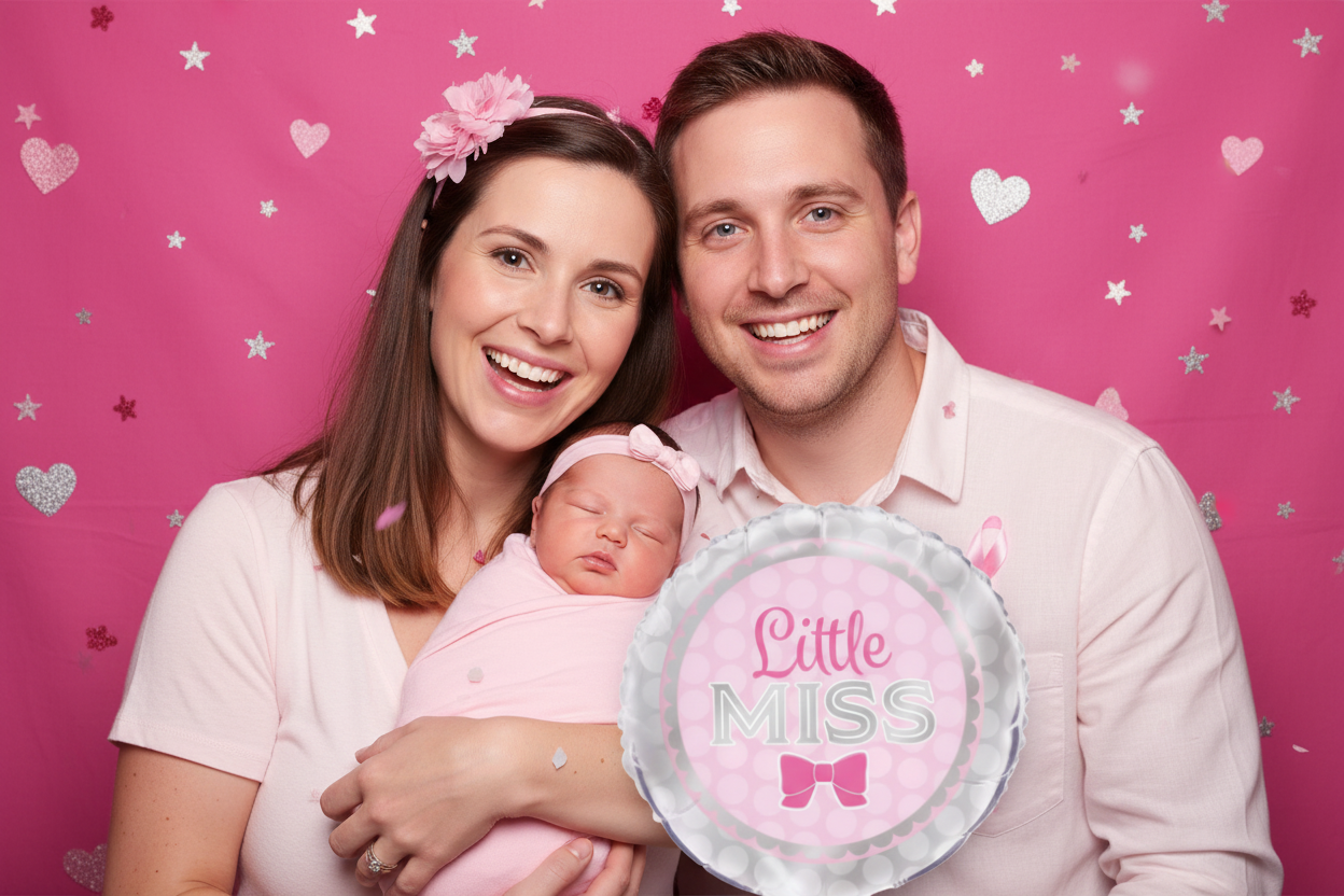 Little Miss Balloon - Photo Booth with Family
