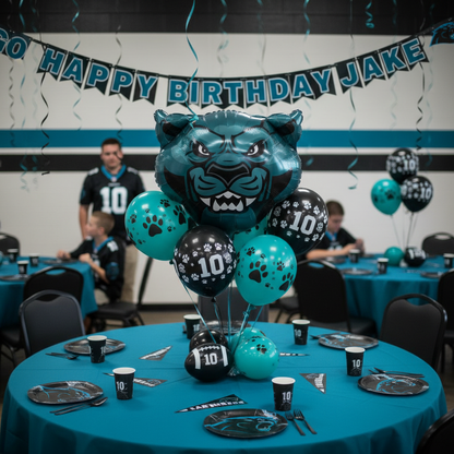 Panther Balloon - Sports Panther Themed Party