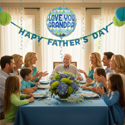 Love You Grandpa Balloon - Father's Day Celebration