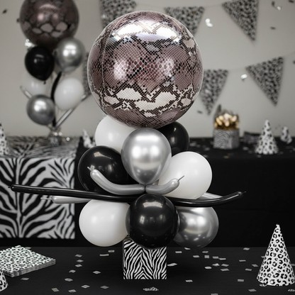 Snake Print Orbz Balloon - Balloon Bouquet Centrepiece
