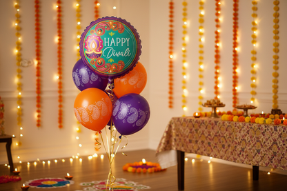 Happy Diwali Balloon - Diwali Balloon Bouquet