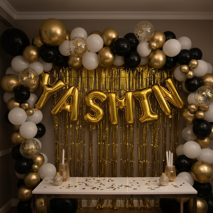 Gold Letter Y Balloon - Personalised Name Display