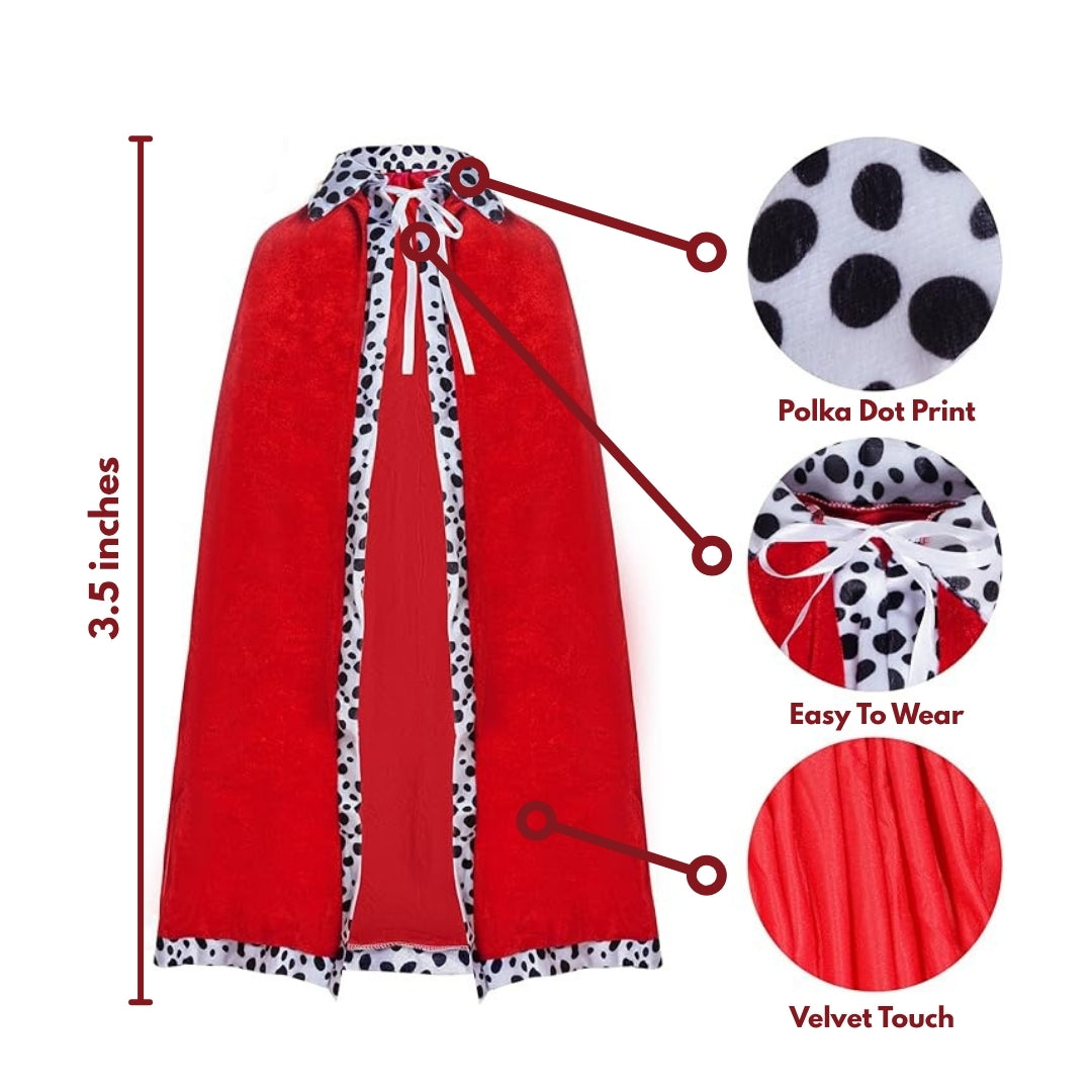 King Robe Cape Red - 4.5 FT - 1PC