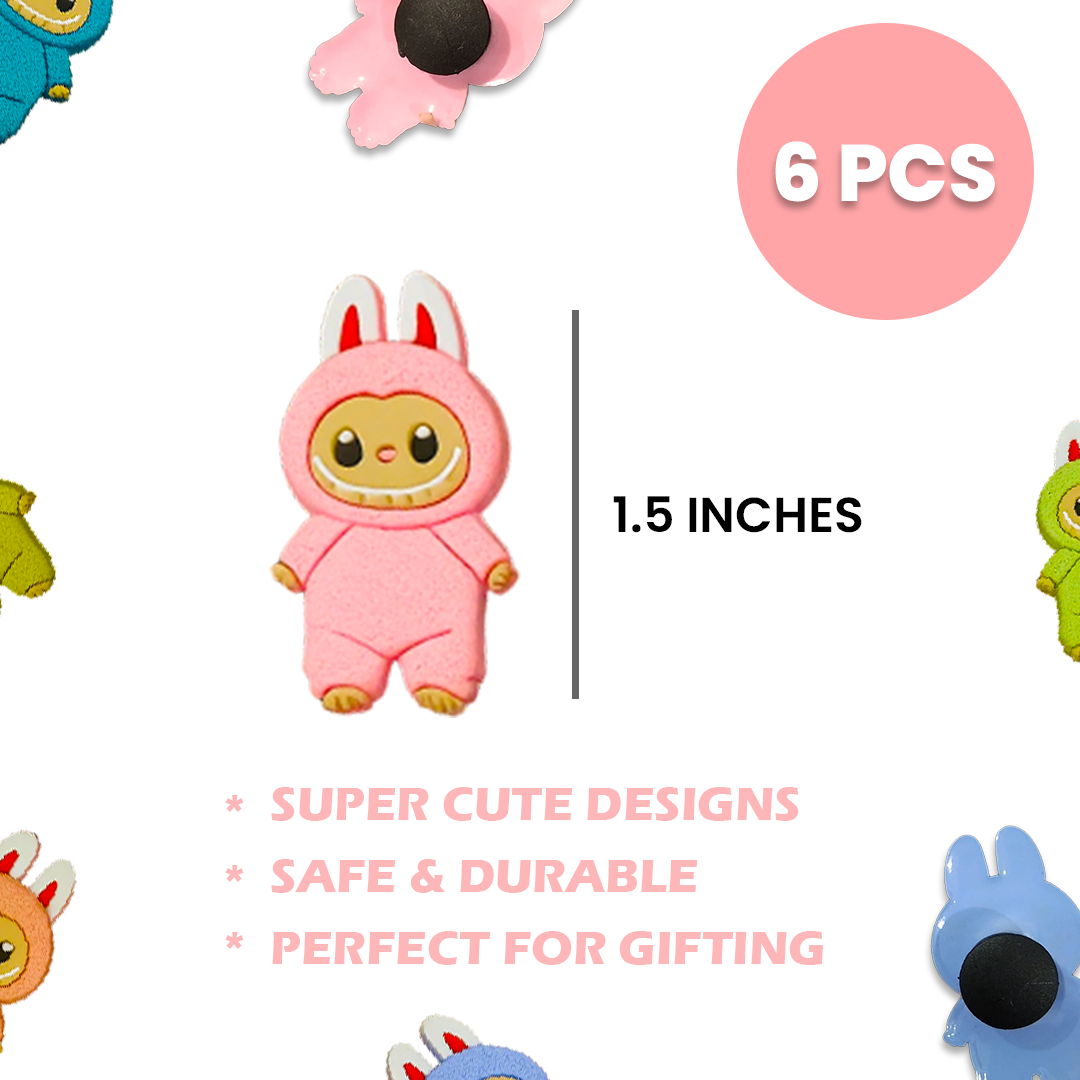 Labubu Shoe Charms - 6PC