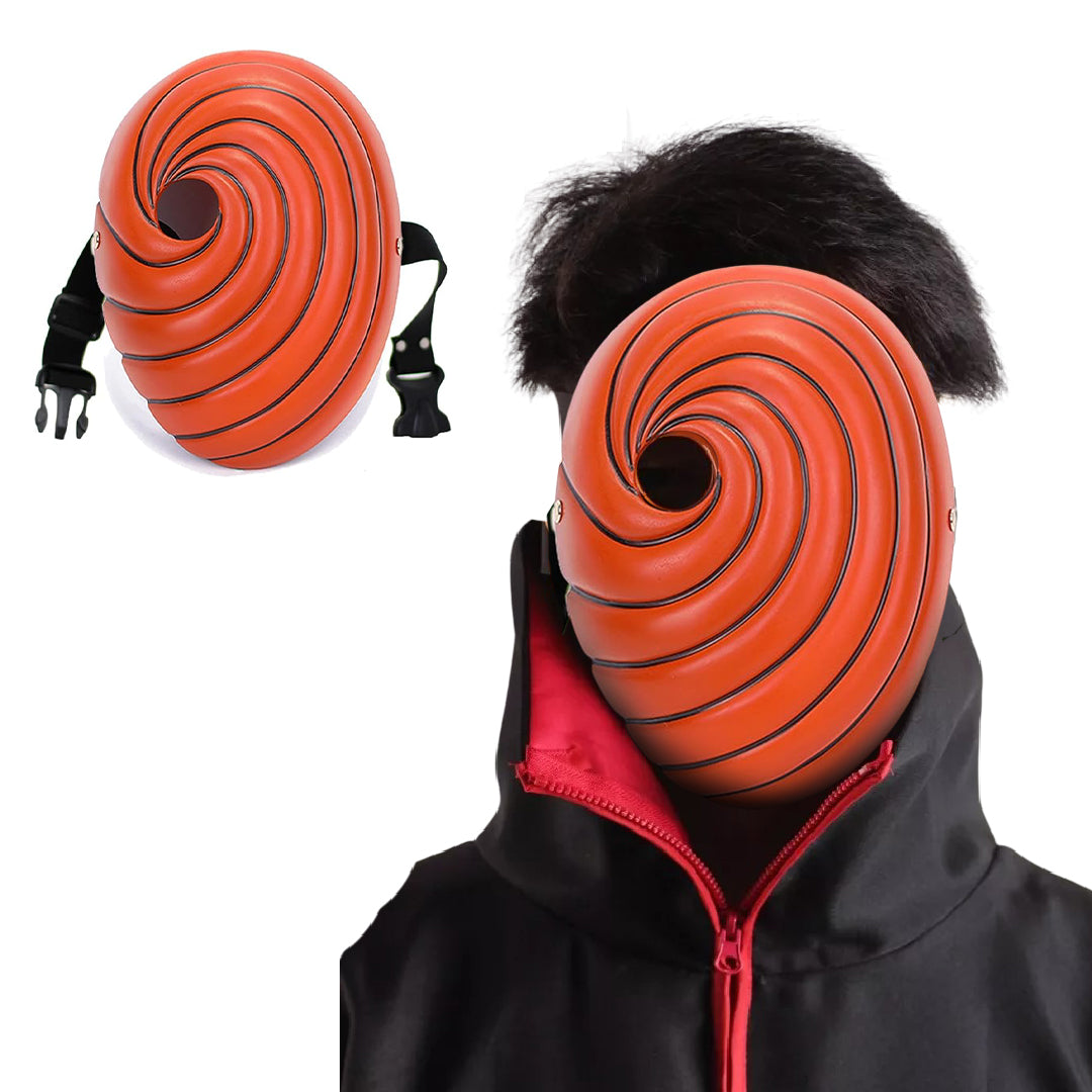 Anime Naruto Mask Akatsuki Tobi Obito Resin Mask - 1PC