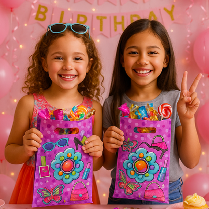 Glittzy Girl Pink Loot Bag for Girls - 8PC