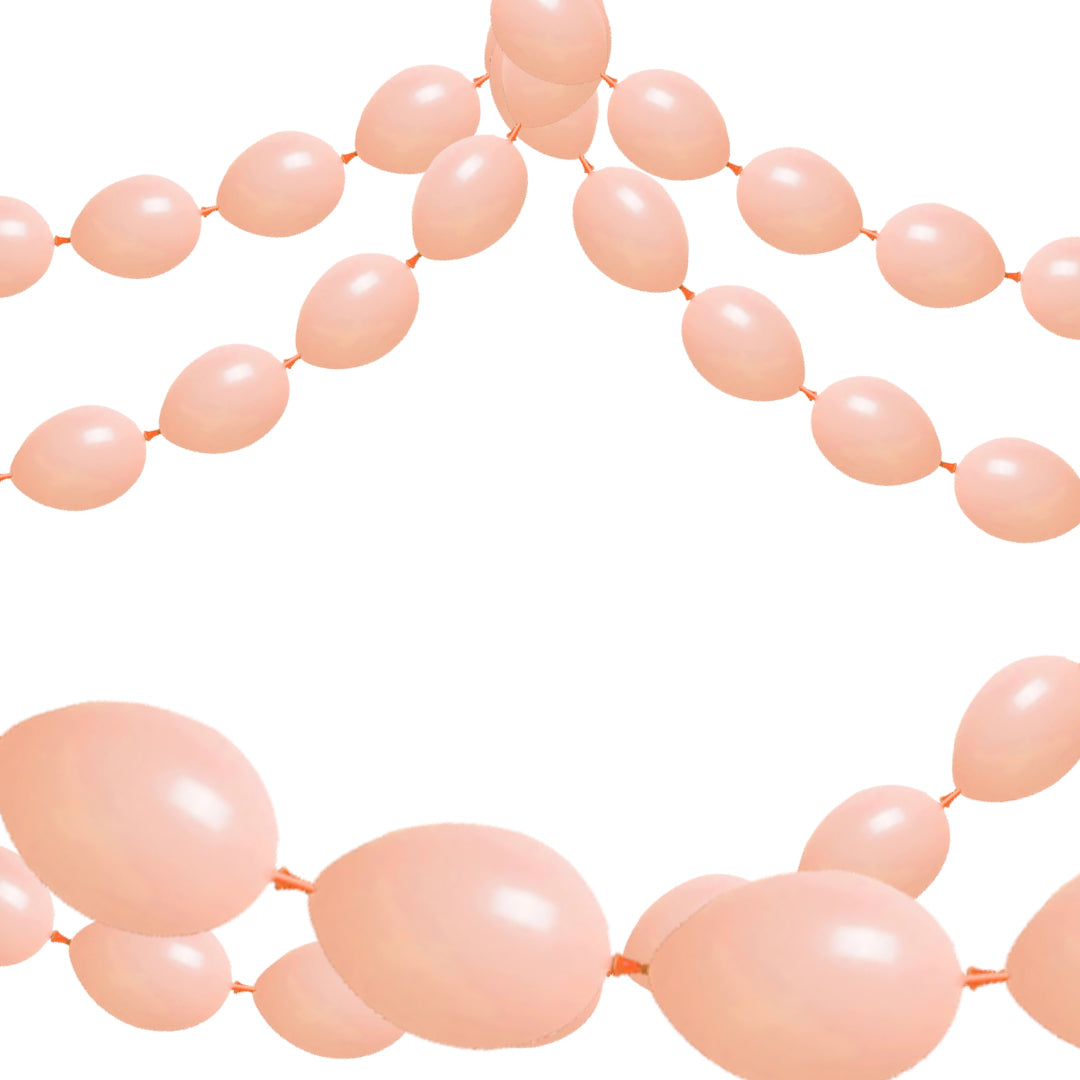 12" Linking Balloon Peach - 10PCs