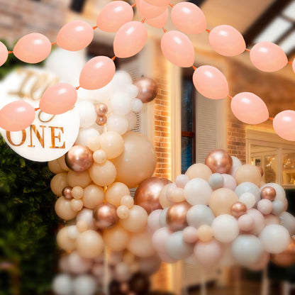 12" Linking Balloon Peach - 10PCs