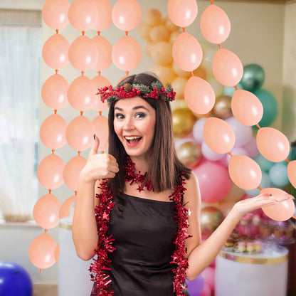 12" Linking Balloon Peach - 10PCs