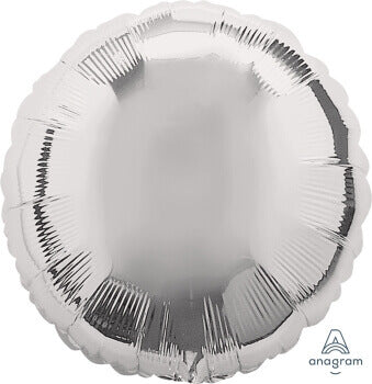 Metallic Silver Round Balloons 18"