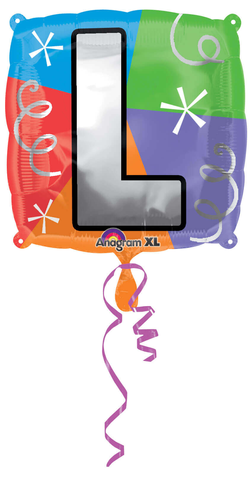 18" LETTER L QUAD BALLOON