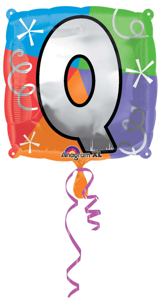 18" LETTER Q QUAD BALLOON