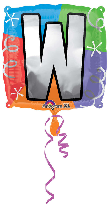18" LETTER W QUAD BALLOON