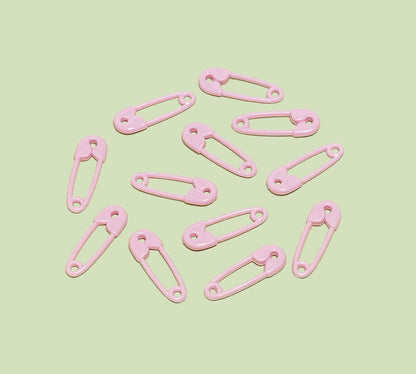 Safety Pin Favors Pink - 12CT