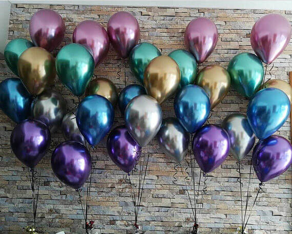 Chrome Silver Balloons 12inches - Pack of 50