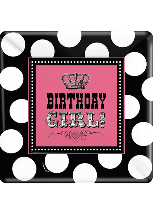 10" SQUARE PLATE ROCKER PRINCESS