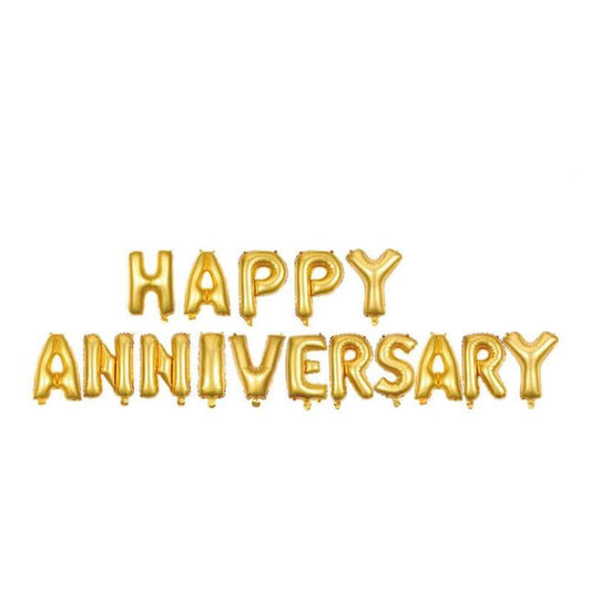 HAPPY ANNIVERSARY Balloons Banner - 1 Set