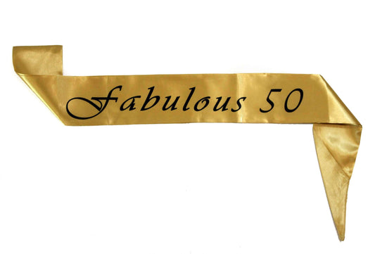 Fabulous 50 Satin Sash