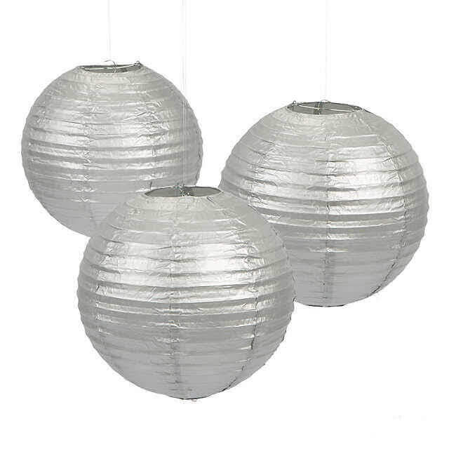 Silver Lanterns 14"