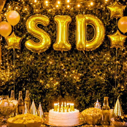 16 Inch Letter S Gold Foil Balloon for Birthday Party Decoration